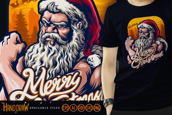 A Bold Santa Graphics for Seasonal Handmade Collections