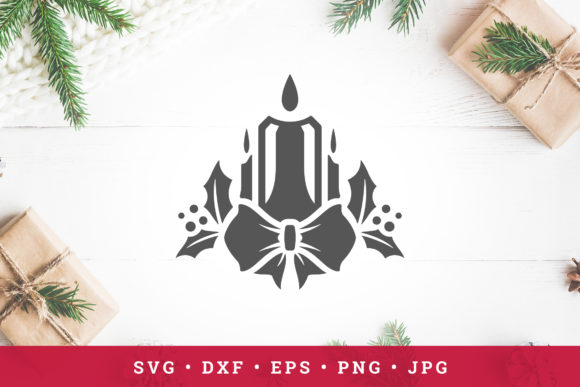 A Christmas Candle Icon for Branded Graphics & Illustrations