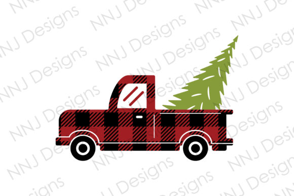 A Cozy Buffalo Plaid Truck for Crafting Holiday Charm