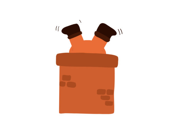 A Designer's Practical Look at the Santa in Chimney Illustration