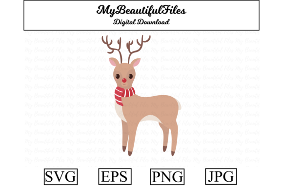 A Festive Reindeer Graphic for Crafters & Creative Entrepreneurs