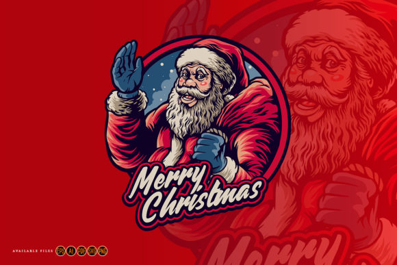 A Santa Claus Design Asset for Modern Blog Graphics