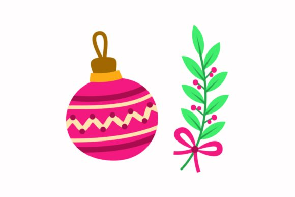 Christmas Accessories Holly Berries Set: Perfect for Festive Graphics