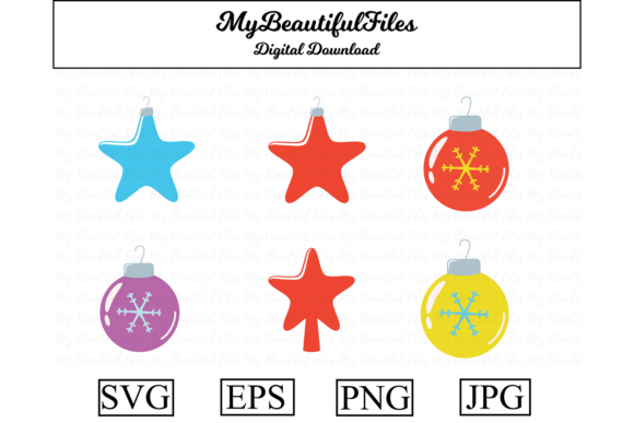 Christmas Decoration Clipart for Commercial Graphics and Illustrations