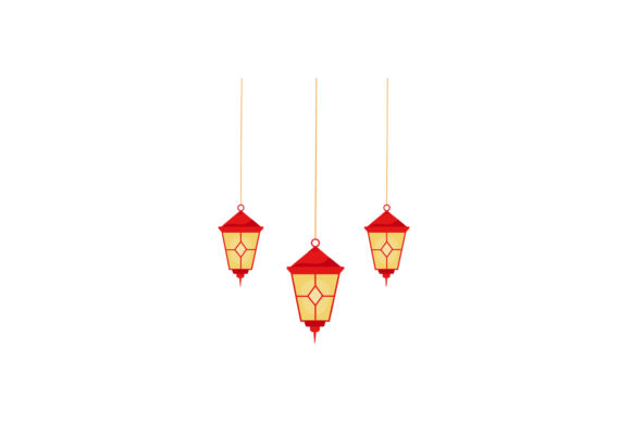 Christmas Lamp Decor Asset Vector: Perfect for Festive Branding