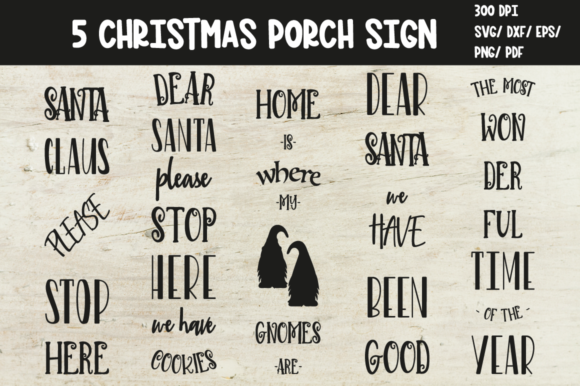 Christmas Porch Signs: A Designer's Review of SVG Graphics