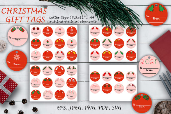 Christmas Red Gift Tags SVG Files: A Designer's Review