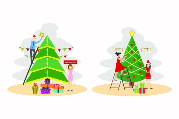Christmas Tree Decorations Vectors: A Graphics Set for Creative Marketers
