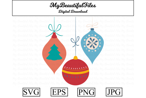 Vintage Charm for Your Holiday Craft Business: Christmas Ball Ornaments Graphics